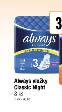 TEMPO Always vložky Classic Night nabídka