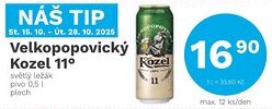 Konzum Velkopopovický Kozel 11° nabídka