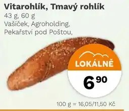 Konzum Vitarohlík, Tmavý rohlík nabídka