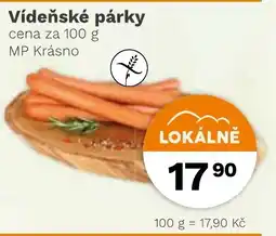 Konzum Vídeňské párky nabídka