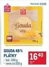 Makro Gouda 48% plátky nabídka