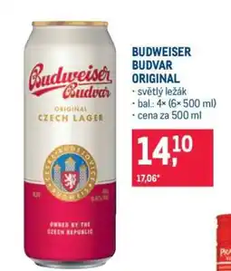 Makro Budweiser Budvar original nabídka