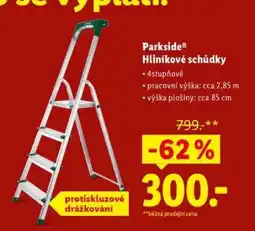 Lidl PARKSIDE Hliníkové schůdky nabídka