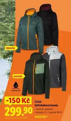 Lidl CRIVIT SOFTSHELLOVÁ BUNDA nabídka