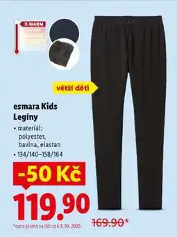 Lidl esmara Kids Legíny nabídka