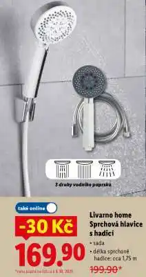 Lidl Livarno home Sprchová hlavice s hadicí nabídka
