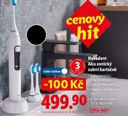 Lidl NEVADENT Aku sonický zubní kartáček nabídka