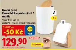 Lidl Livarno home Kosmetický odpadkový koš / zrcadlo nabídka