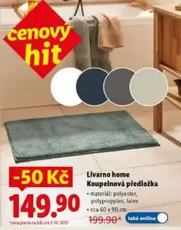 Lidl LIVARNO HOME KOUPELNOVÁ PŘEDLOŽKA nabídka