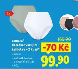 Lidl esmara Bezešvé tvarující kalhotky – 2 kusy nabídka