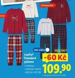 Lidl Lupilu Flanelové pyžamo nabídka