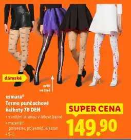 Lidl ESMARA Termo Punčochové Kalhoty 70 DEN nabídka