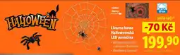 Lidl Livarno home Halloweenská LED pavučina nabídka