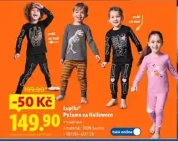Lidl Lupilu Pyžamo na Halloween nabídka