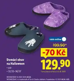 Lidl Domácí obuv na Halloween nabídka