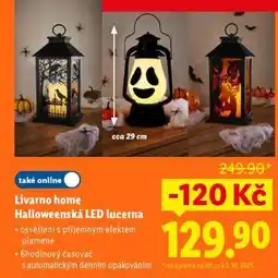 Lidl Livarno home Halloweenská LED lucerna nabídka