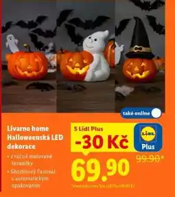Lidl Livarno home Halloweenská LED dekorace nabídka