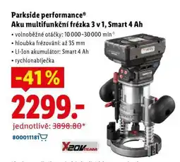 Lidl Parkside performance Aku multifunkční frézka 3 v 1, Smart 4 Ah nabídka