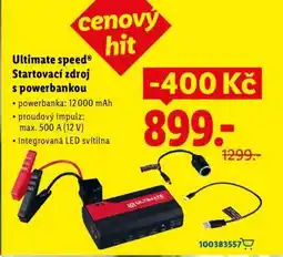 Lidl ULTIMATE SPEED Startovací zdroj s powerbankou nabídka