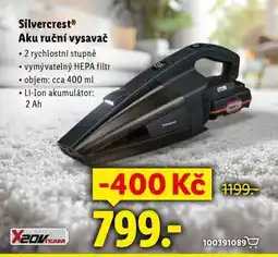 Lidl SILVERCREST AKU RUČNÍ VYSAVAČ nabídka