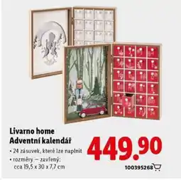 Lidl Livarno home Adventní kalendář nabídka