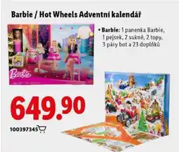 Lidl Barbie / Hot Wheels Adventní kalendář nabídka