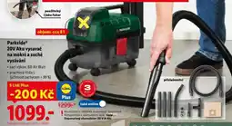 Lidl Parkside 20V Aku vysavač na mokré a suché vysávání nabídka