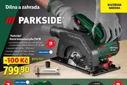 Lidl Parkside Ruční kotoučová pila 750 W nabídka