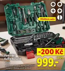 Lidl Parkside Kufr s nářadím nabídka