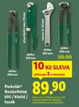 Lidl Parkside Nastavitelný klíč / kleště / hasák nabídka