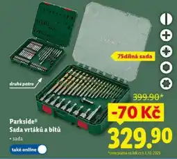 Lidl Parkside Sada vrtáků a bitů nabídka