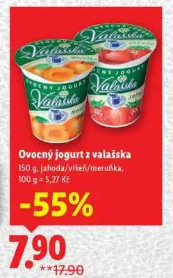 Lidl Ovocný jogurt z valašska nabídka