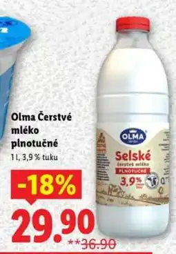 Lidl OLMA Čerstvé Mléko Plnotučné nabídka