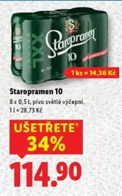 Lidl Staropramen 10 nabídka