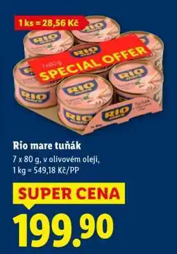 Lidl Rio Mare Tuňák nabídka