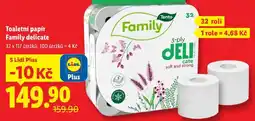 Lidl Toaletní papír Family delicate nabídka