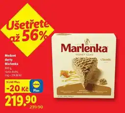 Lidl Medové dorty Marlenka nabídka