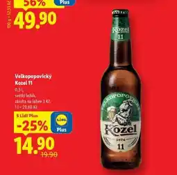 Lidl Velkopopovický Kozel 11 nabídka