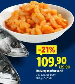 Lidl Krevety marinované nabídka
