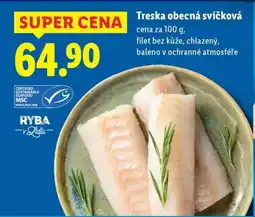 Lidl TRESKA OBECNÁ SVÍČKOVÁ nabídka