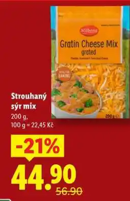 Lidl Strouhaný sýr mix nabídka