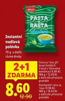 Lidl Instantní nudlová polévka nabídka