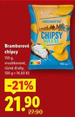 Lidl BRAMBOROVÉ CHIPSY nabídka