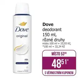 Teta Dove Deodorant nabídka