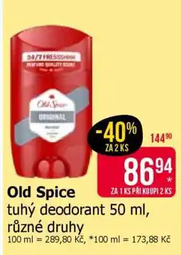 Teta Old Spice tuhý deodorant 50 ml, různé druhy nabídka