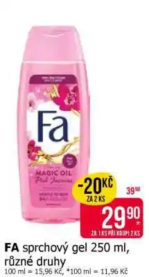 Teta Fa sprchový gel 250 ml, různé druhy nabídka