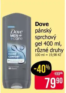 Teta Dove pánský sprchový gel 400 ml nabídka