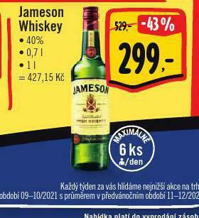 Albert Jameson whiskey nabídka