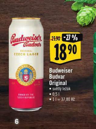 Albert Pivo budweiser budvar original nabídka