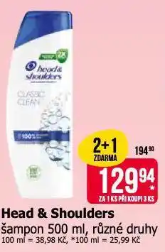 Teta Head & shoulders šampon nabídka